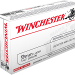 WINCHESTER USA 9MM LUGER (9X19 PARA)  HANDGUN AMMO AMMO
