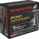WINCHESTER DEFENDER 9MM LUGER (9X19 PARA)  HANDGUN AMMO AMMO