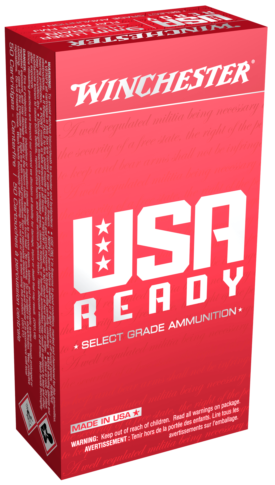 WINCHESTER USA READY HANDGUN AMMO