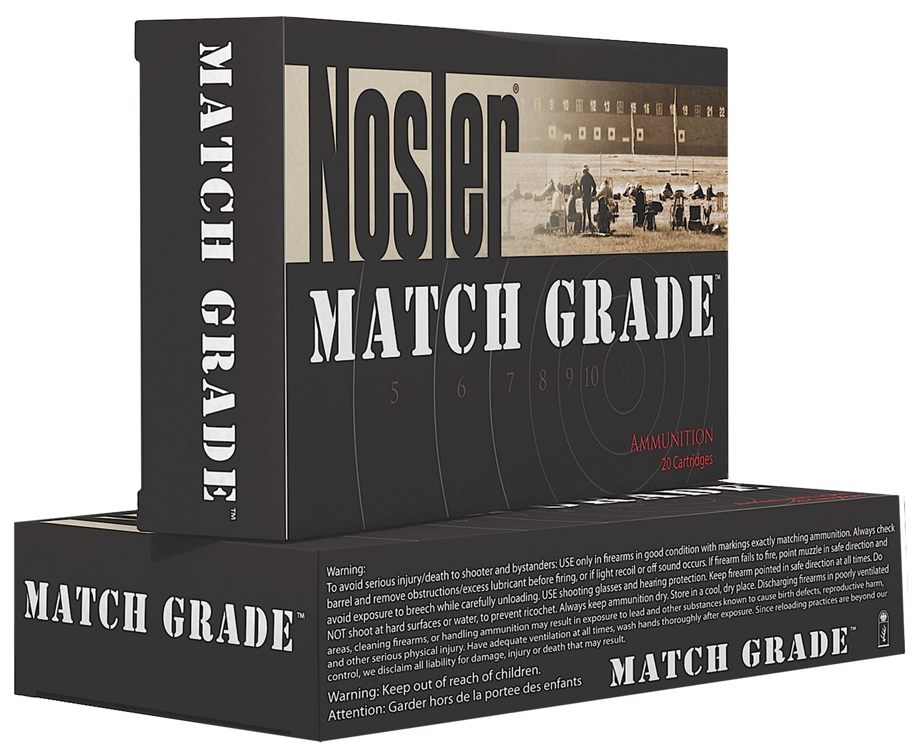 NOSLER MATCH GRADE HANDGUN AMMO