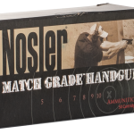 NOSLER MATCH GRADE 9MM LUGER (9X19 PARA)  HANDGUN AMMO AMMO