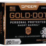 SPEER GOLD DOT 9MM LUGER (9X19 PARA)  HANDGUN AMMO AMMO