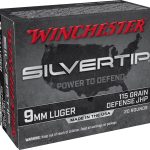 WINCHESTER SILVER TIP 9MM LUGER (9X19 PARA)  HANDGUN AMMO AMMO