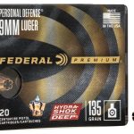FEDERAL PERSONAL DEFENSE PREMIUM 9MM LUGER (9X19 PARA)  HANDGUN AMMO AMMO