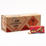 ZSR 9MM 124 GRAIN FMJ (CASE OF 1000 ROUNDS) 9MM LUGER (9X19 PARA)  HANDGUN AMMO AMMO