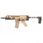 Fn Scar 15p With Sbt 1913 Folding Brace 5.56x45mm Nato 7.5 Barrel 30 Rounds Fde/black