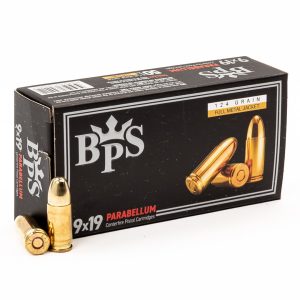 BPS AMMUNITION 9X19MM 124 GR (BOX OF 50) HANDGUN AMMO