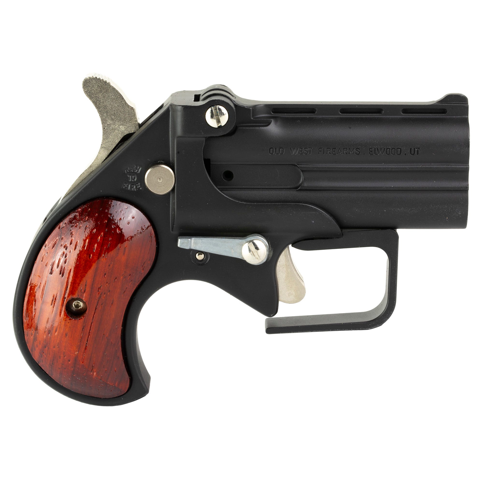 OLD WEST DERRINGER SHORT BORE BLACK/ROSEWOOD GRIPS for sale Miami Shooters Supply