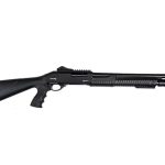Ermox Xprot 12ga Pump Shotgun 18.5in Ghost Ring Sights  18.5 Barrel 5 Rounds Black