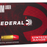 FEDERAL AMERICAN EAGLE SYNTECH 9MM LUGER (9X19 PARA)  HANDGUN AMMO AMMO