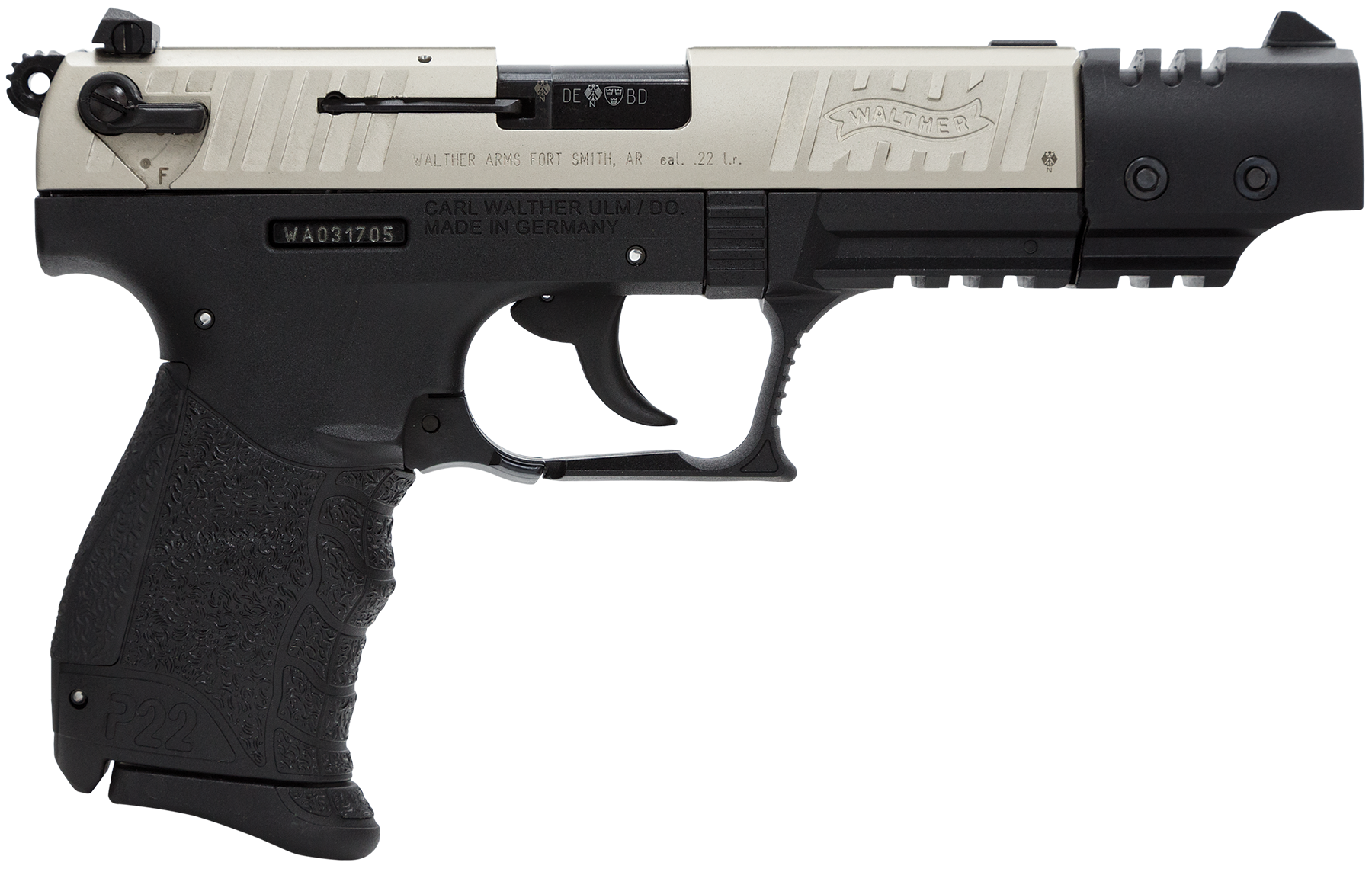 WALTHER P22 TARGET NICKEL for sale Miami Shooters Supply