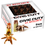 G2 RESEARCH CIVIC DUTY 9MM LUGER (9X19 PARA)  HANDGUN AMMO AMMO