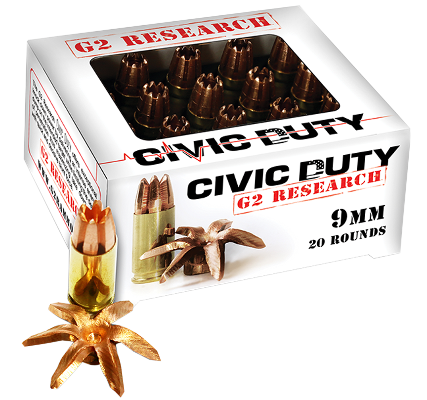 G2 RESEARCH CIVIC DUTY HANDGUN AMMO