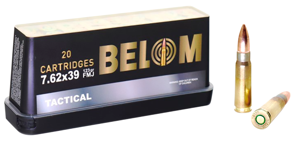 Belom Tactical Brass 7.62X39 123-Grain 20-Rounds FMJ