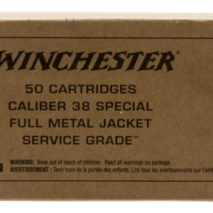 Winchester Service Grade Handgun Rounds .38 SPL 50-Rounds 130 Grain FMJ