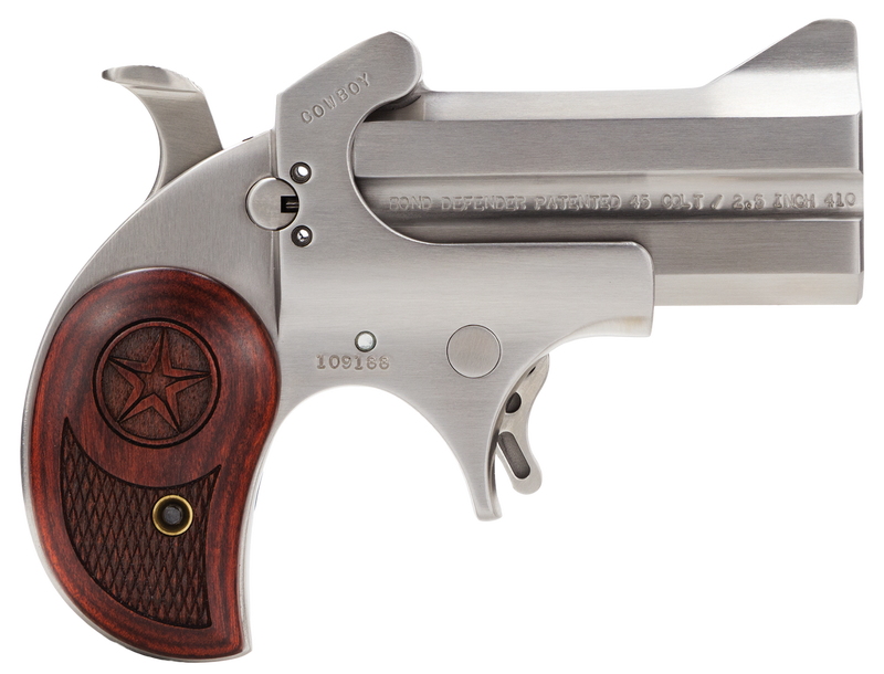 Bond Arms Cowboy Defender Stainless .45LC/.410 GA 3" Barrel 2-Rounds