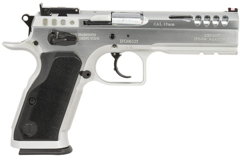 Tanfoglio Defiant Stock Master Chrome 10mm 4.75" Barrel 13-Rounds