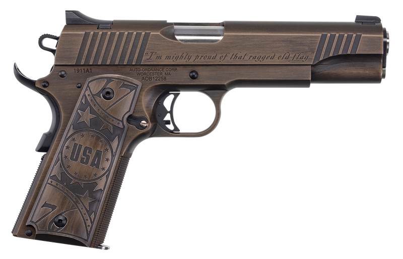 Auto-Ordnance 1911-A1 Old Glory Burnt Bronze .45 ACP 5" Barrel 7-Rounds
