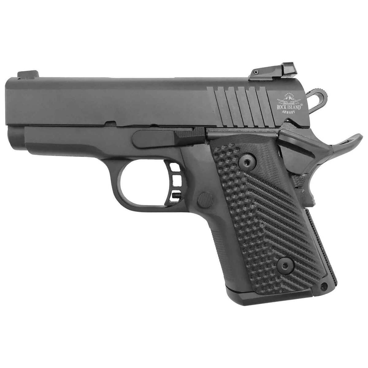 Rock Island Armory Baby Rock 45 Auto(ACP) 3.1in Black Parkerized Pistol - 10+1 Rounds - Image 2
