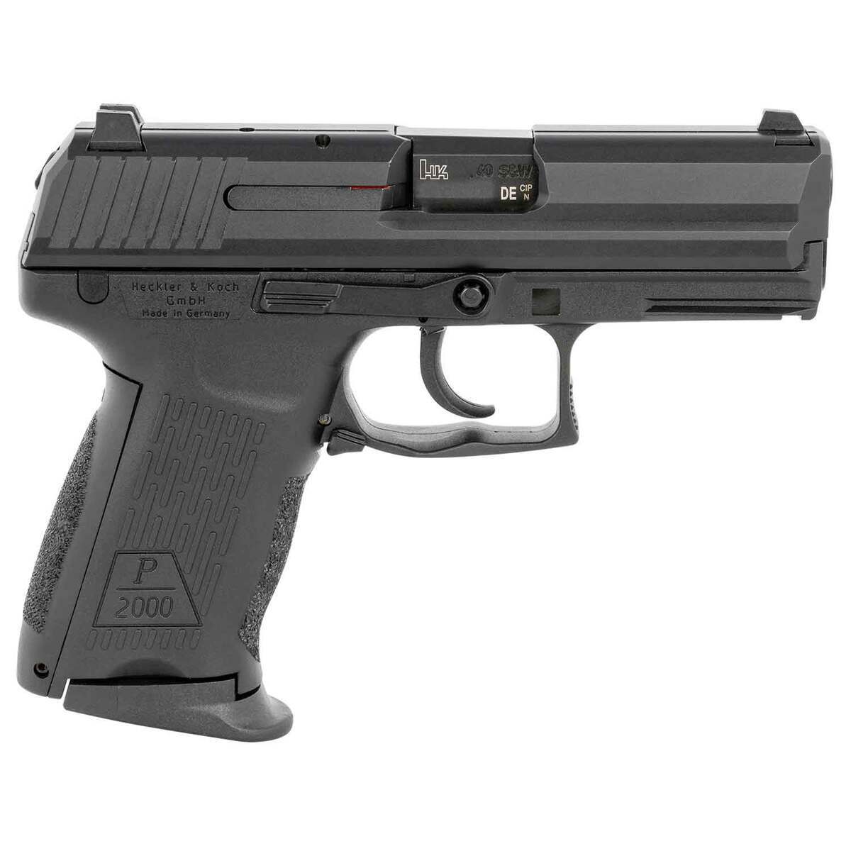 HK P2000 40 S&W 3.66in Black Pistol - 10+1 Rounds