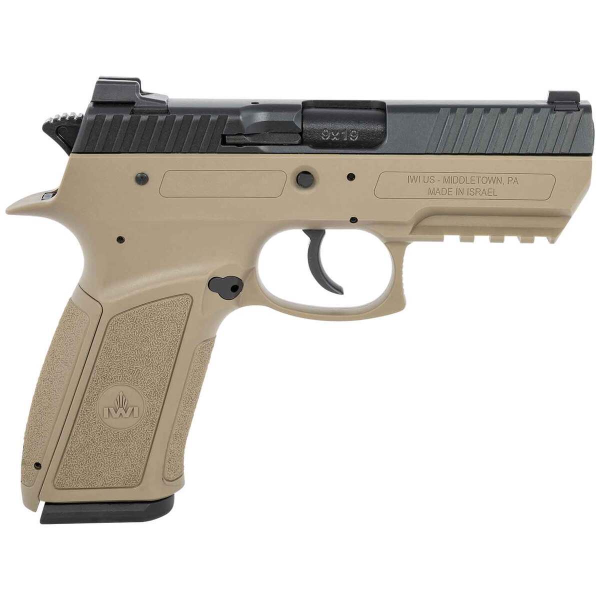 IWI Jericho 941 Enhanced 9mm Luger 3.8in Flat Dark Earth Pistol - 17+1 Rounds