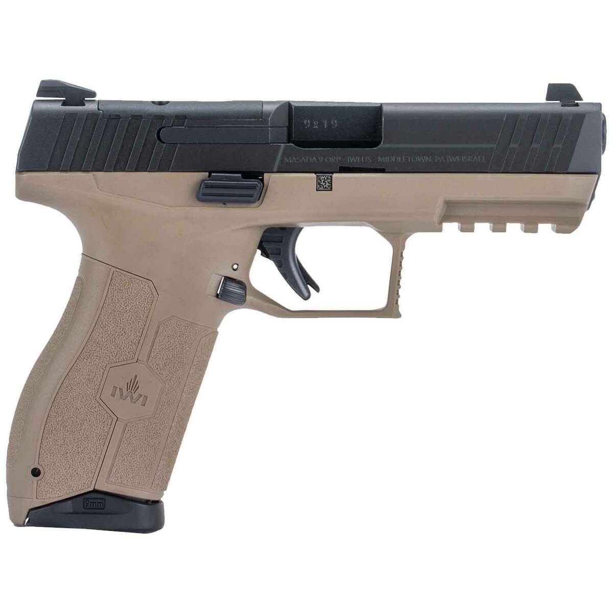 IWI MASADA 9mm Luger 4.1in Flat Dark Earth Pistol - 17+1 Rounds
