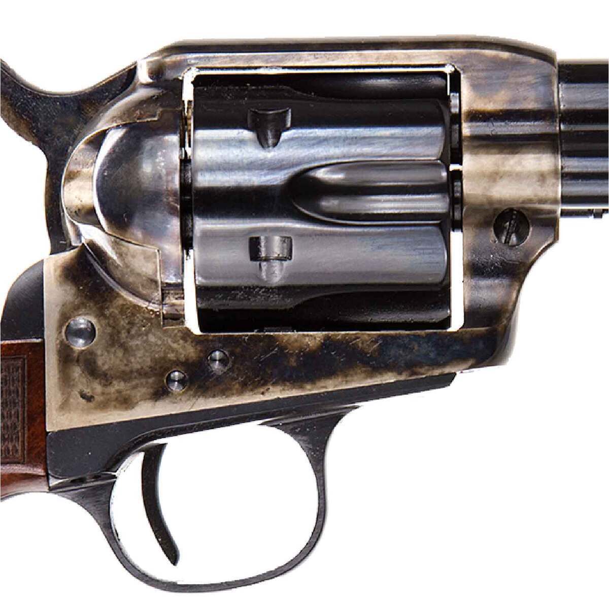 Taylor's & Company Smoke Wagon Deluxe 357 Magnum 5.5in Taylor Polished Blued / Color Case Hardened Steel Revolver - 6 Rounds - Image 3