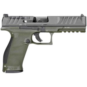 Walther PDP 9mm Luger 4.5in Green / Black Pistol - 18+1 Rounds