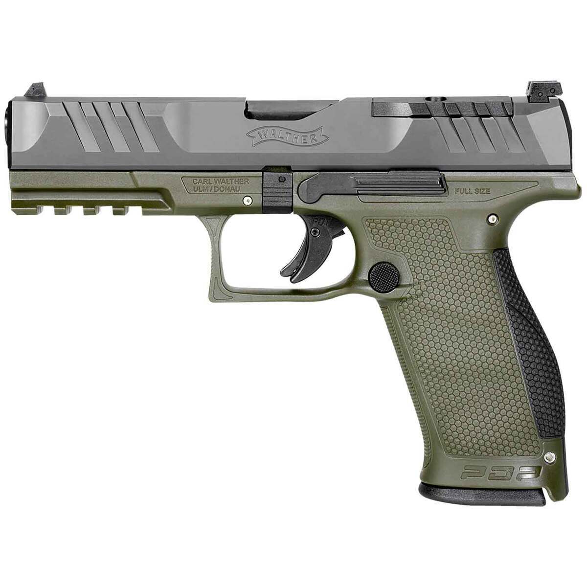 Walther PDP 9mm Luger 4.5in Green / Black Pistol - 18+1 Rounds - Image 2