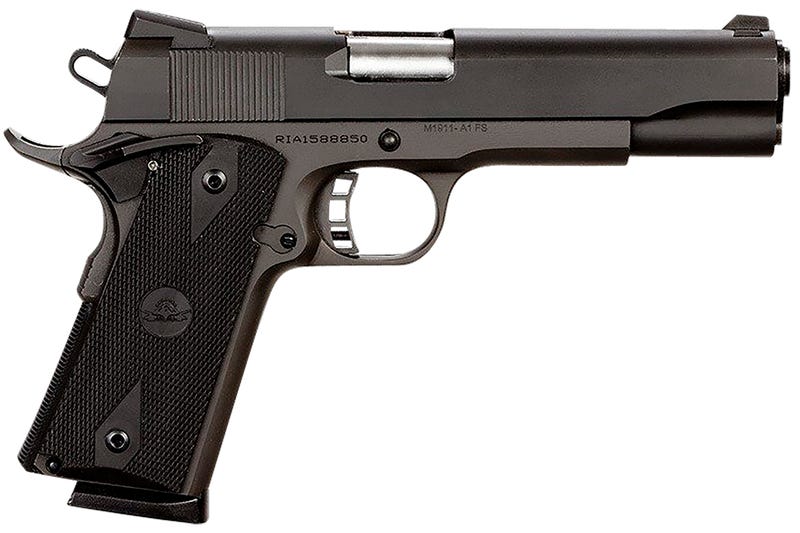 Rock Island Rock Standard FS .45 ACP 5" Barrel 8-Rounds Rubber Grips