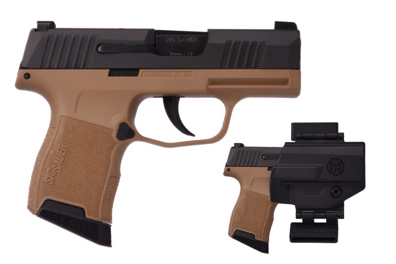 Sig Sauer P365 w/ Holster Flat Dark Earth / Black 9mm 3.1" Barrel 12-Rounds 3 Mags