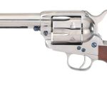 Taylors and Co 1873 Gunfighter Nickel .45 Colt 5.5" Barrel 6-Rounds Wood Grips