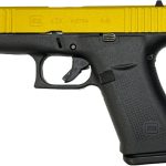 Glock G43x 9mm Luger (9x19 Para) 3.4 Barrel 10 Rounds Yellow And Black