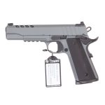 Tisas 1911 Night Stalker .45 Acp 5 Barrel 8 Rounds Platinum Gray/black