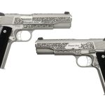 Springfield Armory 1911 Garrison Engraved Stainless .45 ACP 5" Barrel 7-Rounds Ebony Grips