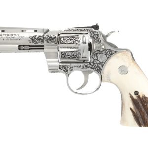 Colt Firearms Python Stainless Engraved .357 Mag / .38 SPL 4.25" Barrel 6-Rounds Stag Grips