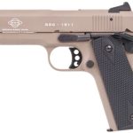 American Tactical  1911 Pistol Tan .22 LR 5" Barrel 10-Rounds Double Diamond Walnut Grip