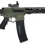 American Tactical Omni Hybrid RIA Battle Field Green 5.56 16" Barrel 60-Rounds w/ R/G Dot