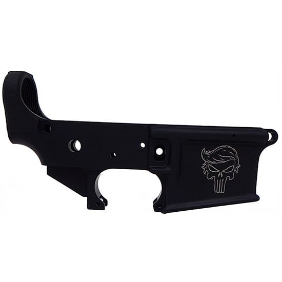 Anderson Manufacturing Lower Receiver Stripped Trump Punisher Logo for AR-15