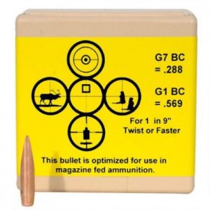 Berger Tactical Bullets 6.5mm Caliber .264" Diameter 130 Grain AR Hybrid Open Tip Match Tactical Projectile 100 Per Box 26195