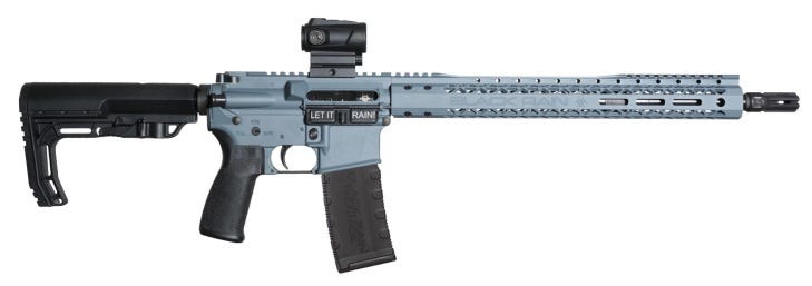 Black Rain Ordnance Spec-15 Cold War Gray 5.56 16" Barrel 30-Rounds w/ Burris FastFire
