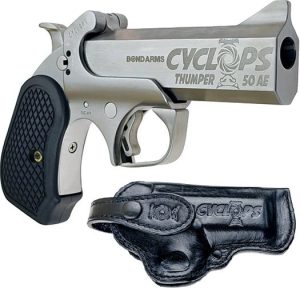 Bond Arms Cyclops Stainless .50 AE 4.25" Barrel 1-Rounds w/ Holster