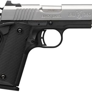 Browning 1911-380 Black Label Stainless / Black .380 ACP 3.6" Barrel 8-Rounds