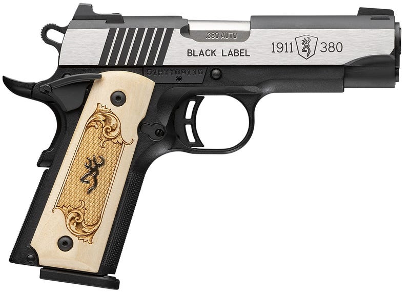 Browning 1911-380 Black Label Medallion Compact Maple / Black .380 ACP 3.6" Barrel 8-Rounds