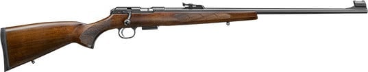 CZ 457 Lux Blued / Turkish Walnut Stock .17 HMR 24.8-inch 5Rds