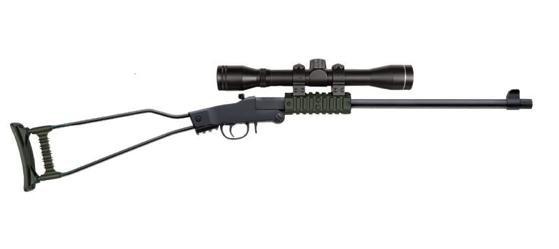 Chiappa Firearms Little Badger .22LR 1 Round 16.50" OD Green Wire Frame Stock