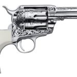 Cimarron Firearms Huckleberry Engraved Nickel .45 Colt 3.5" Barrel 6-Rounds