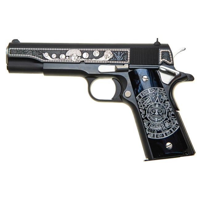 Colt Firearms 1911 Mama Quilla Moon Goddess Blue .38 Super 5" Barrel 9-Rounds #/500