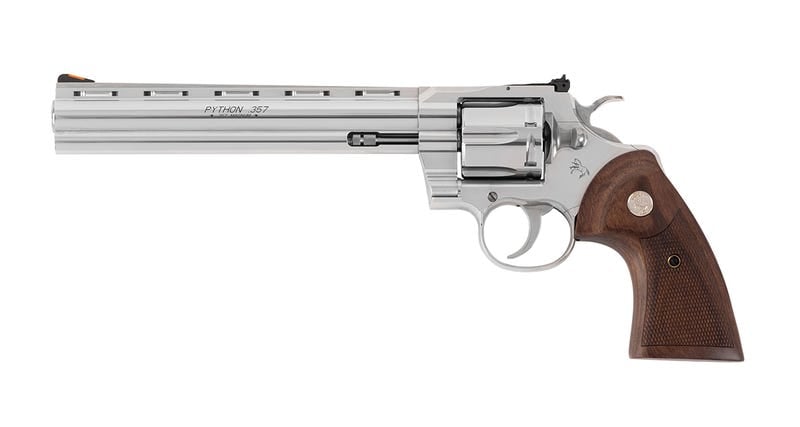 Colt Firearms Python Stainless / Walnut .357 Mag / .38 SPL 8" Barrel 6-Rounds