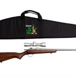 Crickett Single Shot Rifle Package Walnut .22 LR 16.125" Barrel 1-Rounds w/ Scope & Bag